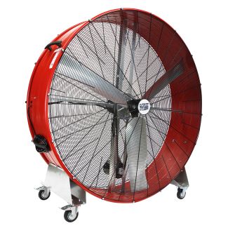 Maxx Air Pro 60" 2-Speed Belt Drive Steel Drum Fan Red