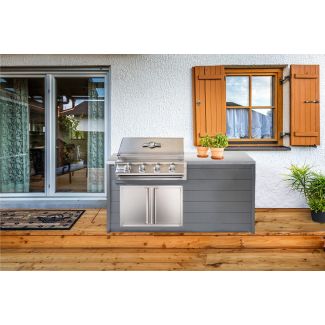 Buck Grill 32-Inch 4-Burner Built-In Gas Grill 304SS W/Lights & Outdoor Kitchen Package Options - BG 32BUCKGRILL-PKG-1