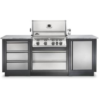 Napoleon Prestige PRO 32-Inch 4-Burner Built-In Gas Grill W/ Oasis Outdoor Kitchen Options - BIPRO500RB