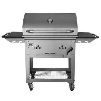 Bull 30-Inch Outdoor Products Built-In Bison Charcoal Stainless Steel Grill With Cart - 67531