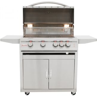 Blaze Gas Grill - LTE - 4 Burner With Lights with Cart Combo