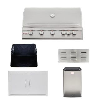 Blaze LTE+ 40-Inch 5-Burner Built-In Gas Grill & Outdoor Kitchen Package - BLZ-5LTE3