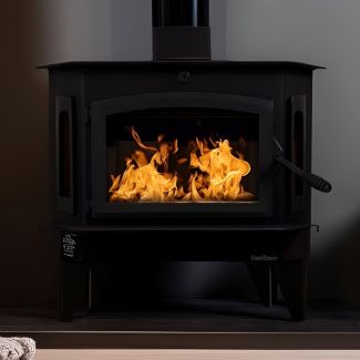 Buck Stove 91 Wood Burning Stove with Blower EPA Certified & 30% Tax Credit Approved - FP 91 - Heats 3200 Sq Ft