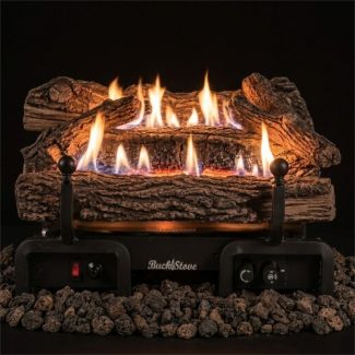 Buck Stove 24" CR Ventless Gas Logs with Millivolt for NG