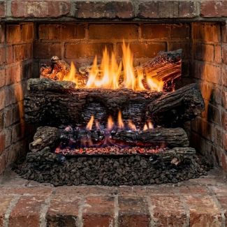 Buck Stove 30" Ember Vision Vent Free Gas Logs with Millivolt Ignition & Remote Control