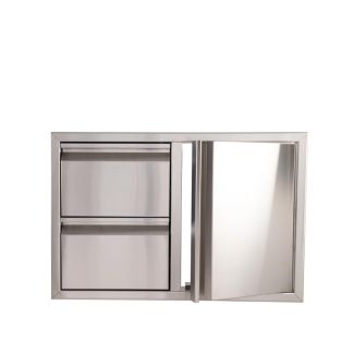 Buck Grill 32-Inch 304SS Access Door / Double Drawer Combo - BO BE-1-2-30