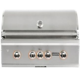 Coyote S-Series 36-Inch 4-Burner Built-In Gas Grill W/Build Your Own Kitchen Options - C2SL36