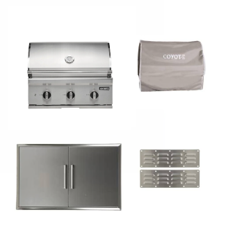 Coyote 30-Inch Built-In Gas Grill W/Outdoor Kitchen Package Options - C3C30-PKG-1
