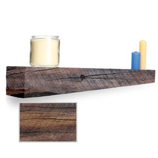 Lexington Hearth Cabin Pine Maduro 5’ Fireplace Non-Combustible Mantel - CP-5-LH-MD