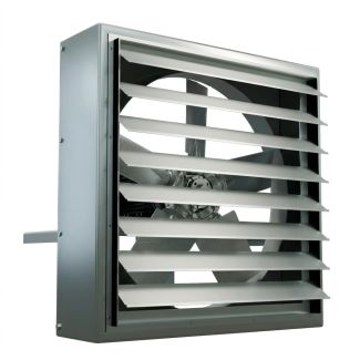 Canarm 24 Inch XB Series Belt Drive Wall Fan 0.33 HP, Three Phase, 208-230/460v with Front Sleeve & Shutter - XB24SLS30033