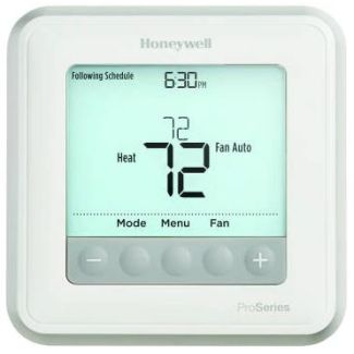 Honeywell 2H/2C T6 Pro Series Nonprogrammable/Programmable Large Display Thermostat