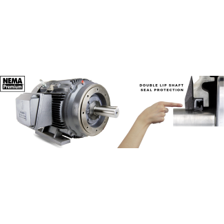 TechTop NEMA Premium Cast Iron TEFC 1800 RPM 1.5 HP 145T