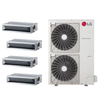 LG 42,000 BTU 4 Zone Concealed Duct Mini Split System - KUMXA421A / 2-KNMKB091A / 2-KNMKB121A