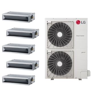 LG 48,000 BTU 5 Zone Concealed Duct Mini Split System - KUMXB481A / 5-KNMKB091A