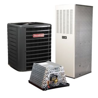 Goodman 2.5 Ton 14.3 SEER2 15KW Mobile Home Heat Pump & Electric Furnace System - GLZS4BA3010 / ACiQ-MH36EU3VYED / ACiQ-EFS1520FD-MH