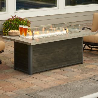 The Outdoor Greatroom Cedar Ridge Gas Fire Table - CR-1242-K