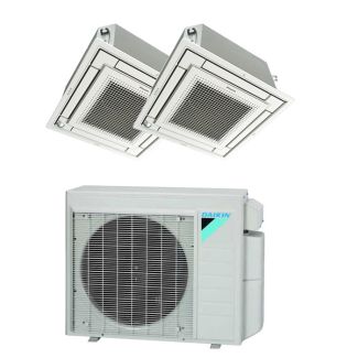 Daikin 18,000 BTU 18.9 SEER Dual Zone Heat Pump System 12+12 - Ceiling Cassette