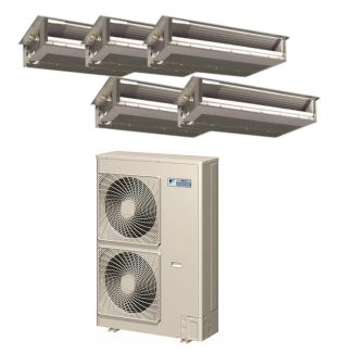 Daikin 48,000 BTU 18.8 SEER Five Zone Heat Pump System 9+9+9+9+9 - Concealed Duct