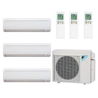 Daikin Mini Split 36,000 BTU 22 SEER Tri Zone Wall Mounted Heat Pump System 9+9+18  