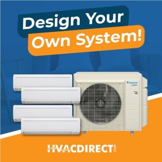 Daikin Quad Zone Mini Split System - Design Your Own R32