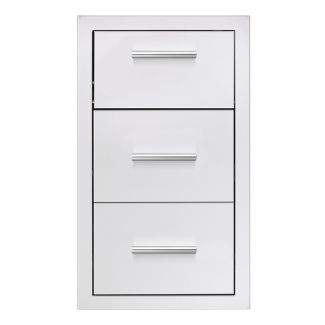 Summerset Stainless Steel 17" Vertical 2 Drawer & Paper Towel Holder Combo - TDC-17