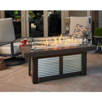 The Outdoor Greatroom Denali Brew Linear Gas Fire Pit Table - DENBR-1242