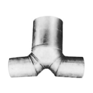 COMMON VENTING - Dual Exhaust Assembly, Galvanized Steel - Detroit Radiant