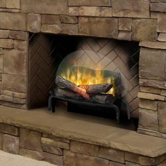 Dimplex Revillusion 20-Inch Plug-In Log Set - Ash Mat sold separately (X-REM-KIT) - RLG20