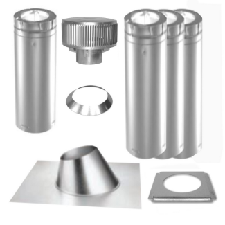 Superior 8DM Wood Burning Chimney Pipe Kit - 15Ft