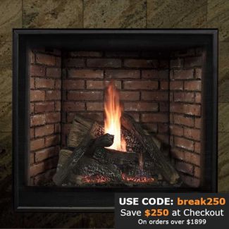 Empire Tahoe 42" Direct Vent Gas Fireplace Premium Clean Face - DVCP42BP