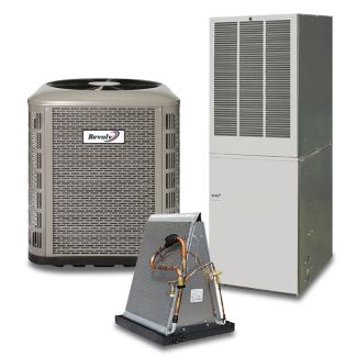 Style Crest-Revolv 4 Ton 14.3 SEER2 15KW Sweat-Fit Mobile Home Heat Pump & Electric Furnace System - R454B - HSH4ME5M1SP48K / C85DAMX4960U-B / E7ED-B015K1