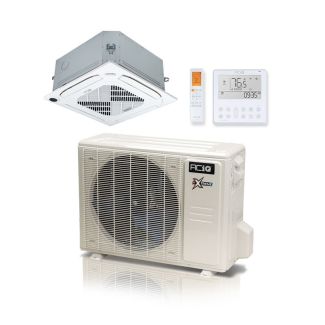 9,000 BTU ACiQ Extreme 23 SEER2 Single Zone Ceiling Cassette Mini Split Heat Pump System - R454B | 230V - ACIQ-09ZPL-HP230C / ACIQ-09CC-HH-MC