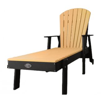 Poly Lumber Fan Back Chaise Lounge with Arms - Outdoor Furniture by Infinity Living - FF FBCL