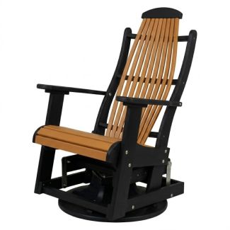Outdoor Poly Furniture Blue Ridge Swivel Glider by Infinity Living
