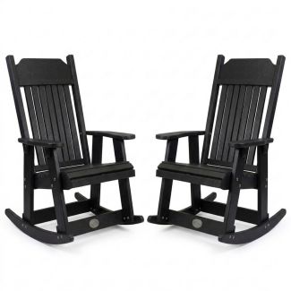 Outdoor Poly Furniture Set of 2 Carolina Rocker Chairs by Infinity Living