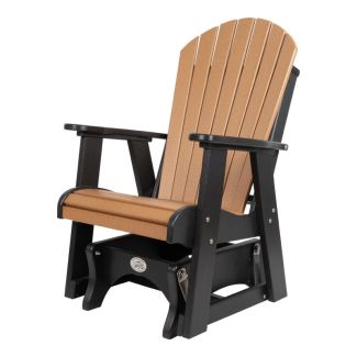 Outdoor Poly Furniture Fan Back Single Glider by Infinity Living
