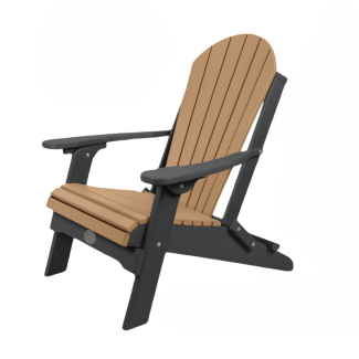 Outdoor Poly Furniture Fan Back Adirondack Folding Chair by Infinity Living