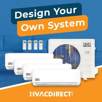 Stealth DIYCOOL Design Your Own Quad Zone Heat Pump System R454B