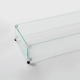 Outdoor GreatRoom 12" x 64" Linear Glass Wind Guard