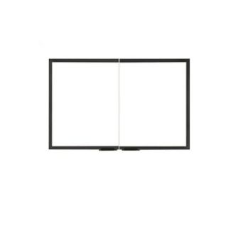Majestic Gasketed Glass Door Cabinet Style Black - Not For Use On Radiant Fireplaces (Circulating Models Only)