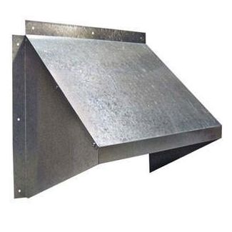 12 inch Galvanized Weather Hood GH-XF12-M