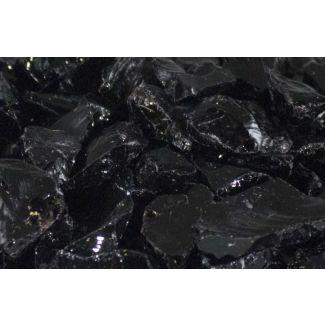 Firegear 1/2 Inch To 3/4 Inch Fire Glass - Black - 5 Pounds