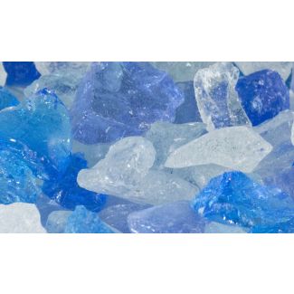 Firegear  Light Blue Fire Glass- Light Blue 1/2 Inch To 3/4 Inch- GL-Light Blue- 5 Pounds