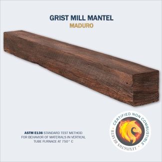 Grist Mill Non Combustible Mantel 60-Inch in Maduro Finish