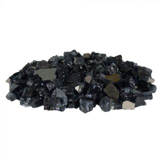 Firegear 10 Pound Reflective Fireglass - Ebony - GRL-BLACK-10