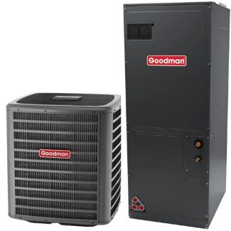 4 Ton 17.2 SEER2 Two Stage Goodman Heat Pump Air Conditioner System - Multi-Positional - GLZT7CA4810 / AMVT60DP1300