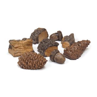 Peterson Real Fyre Décor Kit For Gas Log Sets with 2 Acorns, 2 Pine Cones & 4 Wood Chips - HDK-1