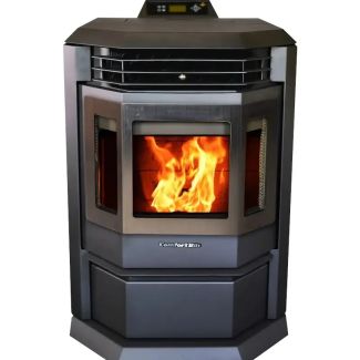 Comfortbilt 2800 Sq Ft Pellet Stove with Blower EPA Certified & 30% Tax Credit Approved - HP22-Black-SS