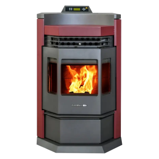 Comfortbilt 2800 Sq Ft Pellet Stove with Blower EPA Certified & 30% Tax Credit Approved - HP22N-Burgundy