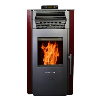 Comfortbilt 2200 Sq Ft Pellet Stove with Blower EPA Certified & 30% Tax Credit Approved - HP50S-Burgundy